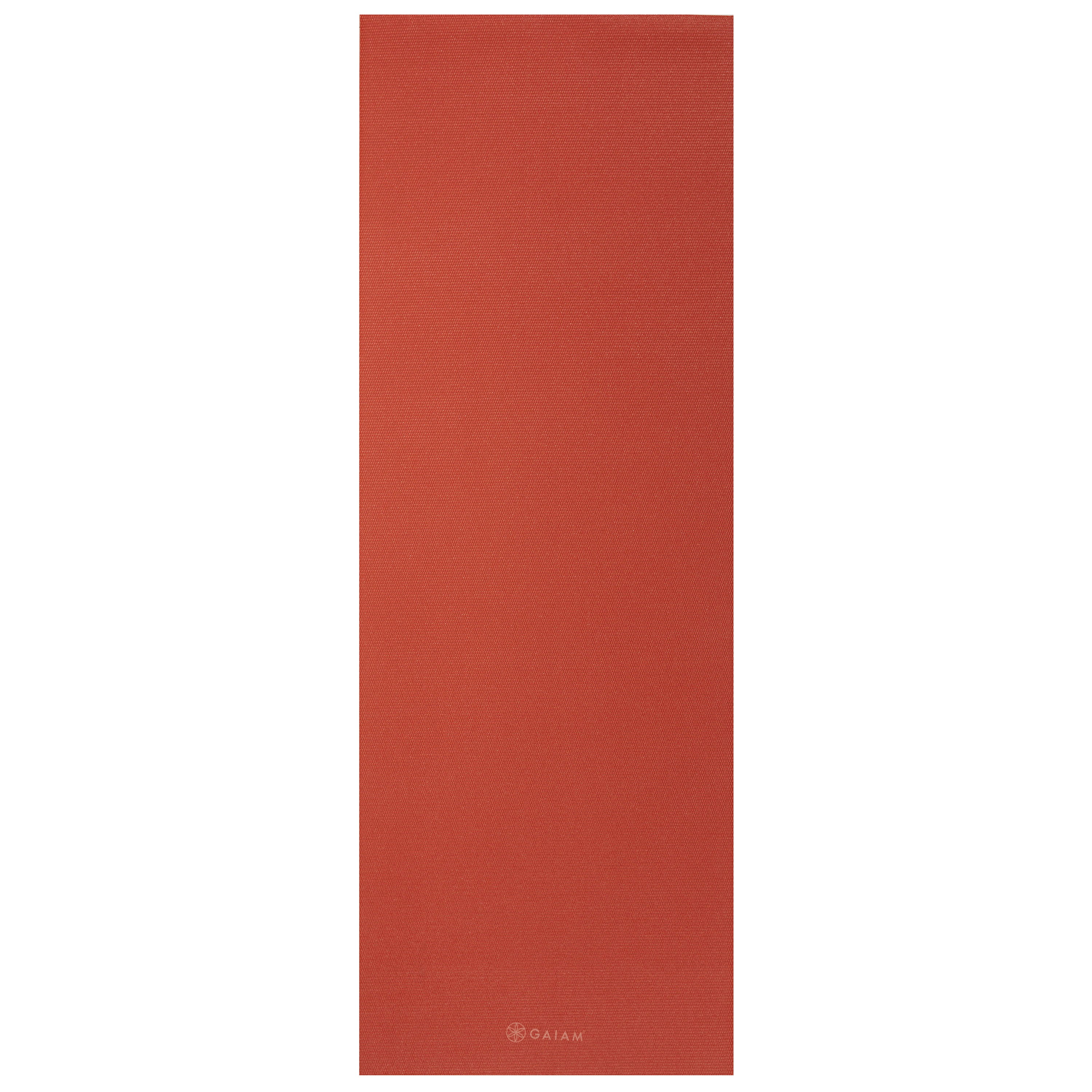 Gaiam Classic Solid Color Yoga Mats (5mm) Sunburnt flat